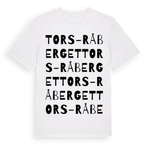 Tors-Råberget ordlek t-shirt – ekologisk bomull t-shirt från Pinshirt
