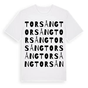 Torsång ordlek t-shirt – ekologisk bomull t-shirt från Pinshirt
