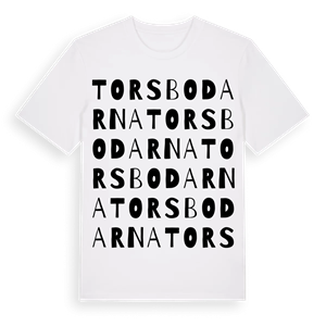 Torsbodarna ordlek t-shirt – ekologisk bomull t-shirt från Pinshirt