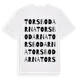 White t-shirt med Torsbodarna ordlek t-shirt