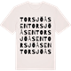 Vintage White t-shirt med Torsjöåsen ordlek t-shirt