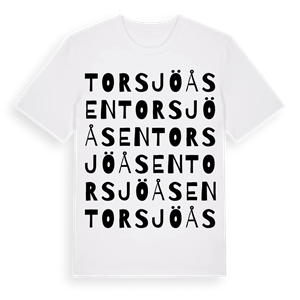 Torsjöåsen ordlek t-shirt – ekologisk bomull t-shirt från Pinshirt