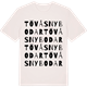 Vintage White t-shirt med Tövåsnybodar ordlek t-shirt