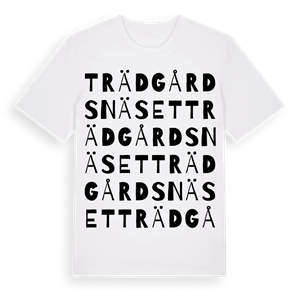 Trädgårdsnäset ordlek t-shirt – ekologisk bomull t-shirt från Pinshirt