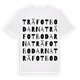 White t-shirt med Träfotbodarna ordlek t-shirt