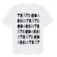 White t-shirt med Trätbodarna ordlek t-shirt