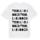 White t-shirt med Trollarudden ordlek t-shirt