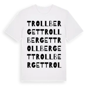 Trollberget ordlek t-shirt – ekologisk bomull t-shirt från Pinshirt