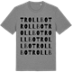 Mid Heather Gray t-shirt med Trollbo ordlek t-shirt