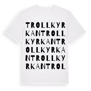 Trollkyrkan ordlek t-shirt – ekologisk bomull t-shirt från Pinshirt