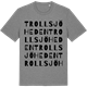 Mid Heather Gray t-shirt med Trollsjöheden ordlek t-shirt