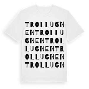 Trollugnen ordlek t-shirt – ekologisk bomull t-shirt från Pinshirt