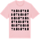 Pink Cotton t-shirt med Trönö ordlek t-shirt