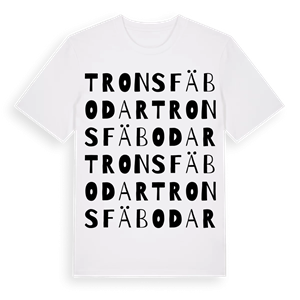 Trons fäbodar ordlek t-shirt – ekologisk bomull t-shirt från Pinshirt