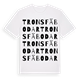 Trons fäbodar ordlek t-shirt
