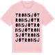 Pink Cotton t-shirt med Tronsjö ordlek t-shirt