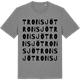 Mid Heather Gray t-shirt med Tronsjö ordlek t-shirt