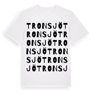 Tronsjö ordlek t-shirt – ekologisk bomull t-shirt från Pinshirt