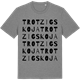 Mid Heather Gray t-shirt med Trotzigs koja ordlek t-shirt