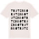 Vintage White t-shirt med Trutenbo ordlek t-shirt