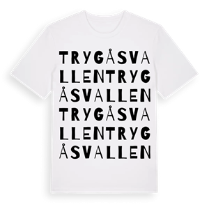 Trygåsvallen ordlek t-shirt – ekologisk bomull t-shirt från Pinshirt
