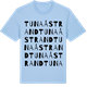 Blue Soul t-shirt med Tunaåstrand ordlek t-shirt