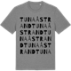 Mid Heather Gray t-shirt med Tunaåstrand ordlek t-shirt