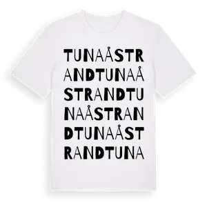 Tunaåstrand ordlek t-shirt – ekologisk bomull t-shirt från Pinshirt