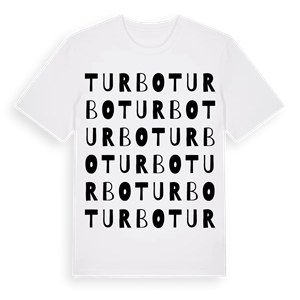 Turbo ordlek t-shirt – ekologisk bomull t-shirt från Pinshirt