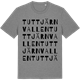 Mid Heather Gray t-shirt med Tuttjärnvallen ordlek t-shirt