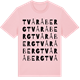 Pink Cotton t-shirt med Tvåråberg ordlek t-shirt
