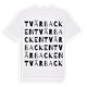 White t-shirt med Tvärbacken ordlek t-shirt