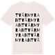 Vintage White t-shirt med Tvärmyran ordlek t-shirt