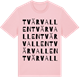 Pink Cotton t-shirt med Tvärvallen ordlek t-shirt