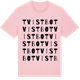 Pink Cotton t-shirt med Tvistbo ordlek t-shirt