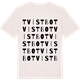 Vintage White t-shirt med Tvistbo ordlek t-shirt
