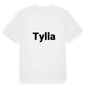 Tylla fetstil t-shirt – ekologisk bomull t-shirt från Pinshirt