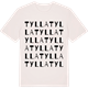 Vintage White t-shirt med Tylla ordlek t-shirt