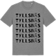 Mid Heather Gray t-shirt med Tyllsnäs ordlek t-shirt