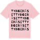 Pink Cotton t-shirt med Tyngenäset ordlek t-shirt