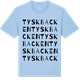 Blue Soul t-shirt med Tyskbacken ordlek t-shirt