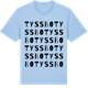 Blue Soul t-shirt med Tyssbo ordlek t-shirt