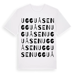 Ugguåsen ordlek t-shirt – ekologisk bomull t-shirt från Pinshirt