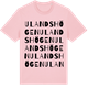 Pink Cotton t-shirt med Ulandshögen ordlek t-shirt