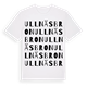 White t-shirt med Ullnäsbron ordlek t-shirt