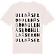 Vintage White t-shirt med Ullnäsbron ordlek t-shirt