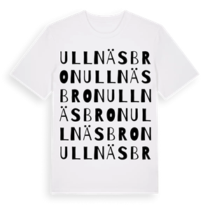 Ullnäsbron ordlek t-shirt – ekologisk bomull t-shirt från Pinshirt