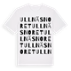 Ullnäsnoret ordlek t-shirt