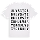 White t-shirt med Ulvsätern ordlek t-shirt
