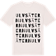 Vintage White t-shirt med Ulvsätern ordlek t-shirt